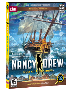 Nancy Drew Sea of Darkness, the newest game in the series, will be available in stores May 19. Photo courtesy of Her Interactive.