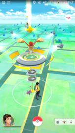 I left my Pidgeotto behind to defend a gym.