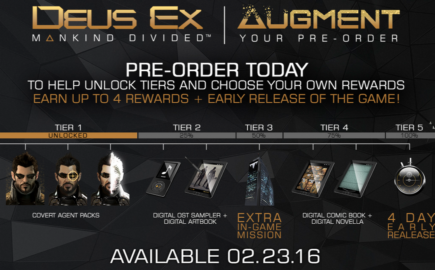 Deus Ex: Mankind Divided originally was going to roll out pre-orders in tiers, but pushback from gamers led to all the content being included for those who pre-ordered.