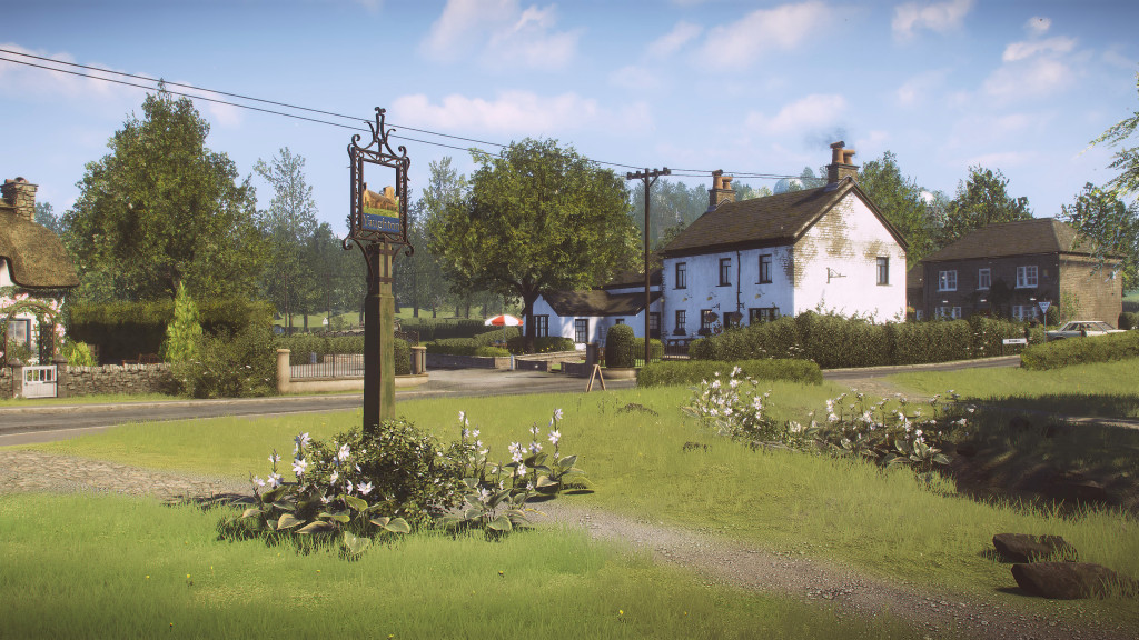The town of Yaughton Valley is beautiful but barren. Your only interactions come from remnants of the townspeople that used to live there, and it's unclear whether you yourself are alive or part of the light. | Image courtesy of Sony Entertainment of America