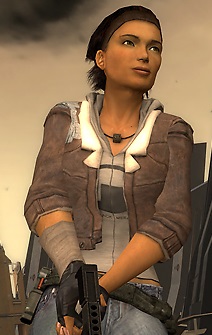 Alyx Vance of the Half-Life series is a multi-racial female video game character. It took me far too long to think of a diverse character I could include here, hopefully that changes one day. Image courtesy of Valve.