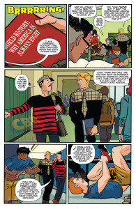 Preview pages from the latest issue of Jughead. Image courtesy of Comic Book Resources. 