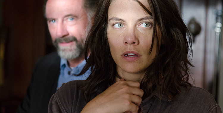 Maggie has had enough of Gregory's creepy bullshit. We all have, Maggie. We all have. Photo courtesy of AMC via Gene Page.