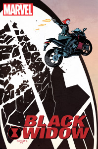 Black Widow returns to Marvel in explosive action written by Mark Waid and Chris Samnee. Photo courtesy of Comics Alliance. 