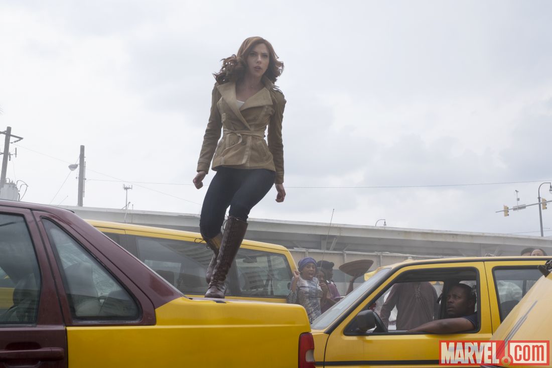 Scarlett Johansson as Natasha Romanoff aka Black Widow in Captain America: Civil War. Photo courtesy of Marvel.