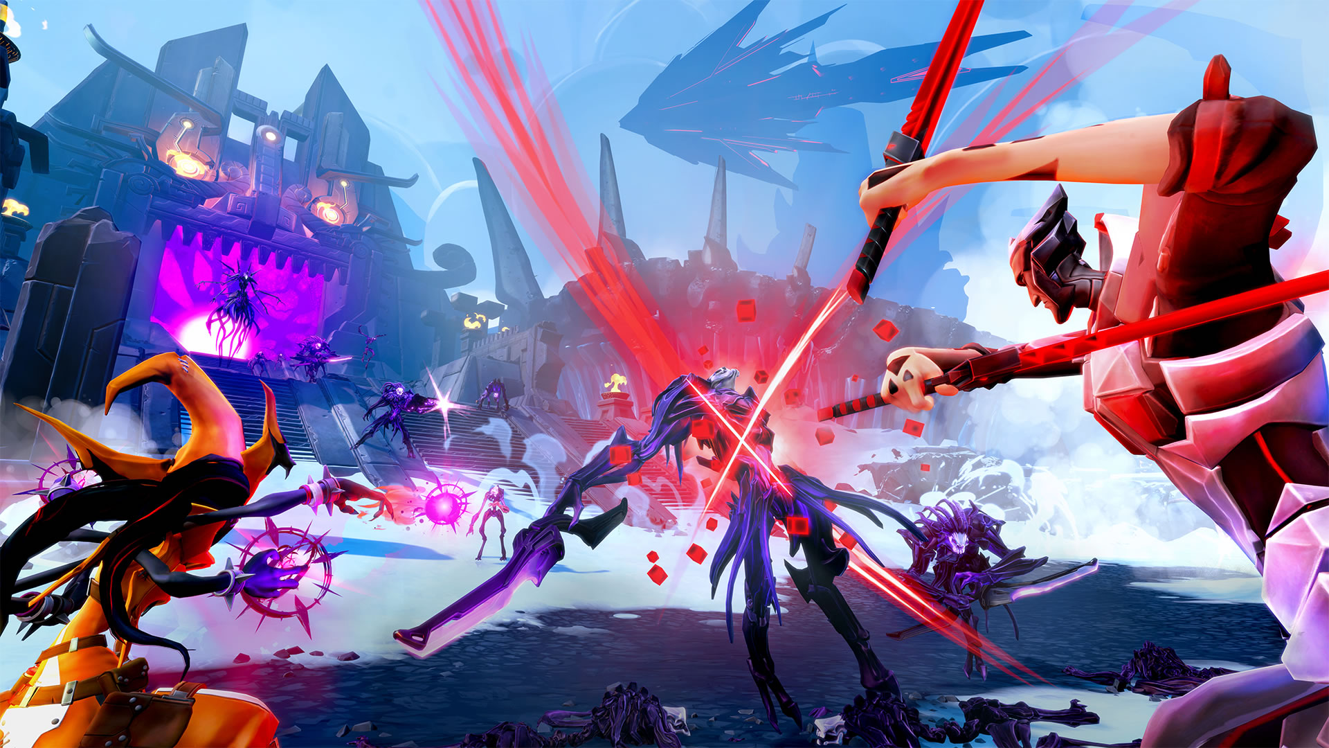 Battleborn's campaign offers much more chaos than matches I've played in Overwatch.